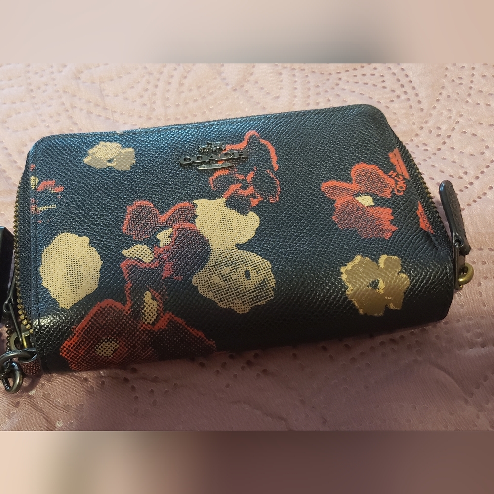 Coach wallet with wrist band